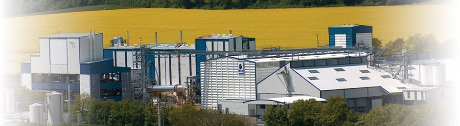Site industriel d'esterification avec champ de colza